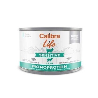 Calibra KONZERVA cat Life Adult Sensitive lamb 6 x 200 g